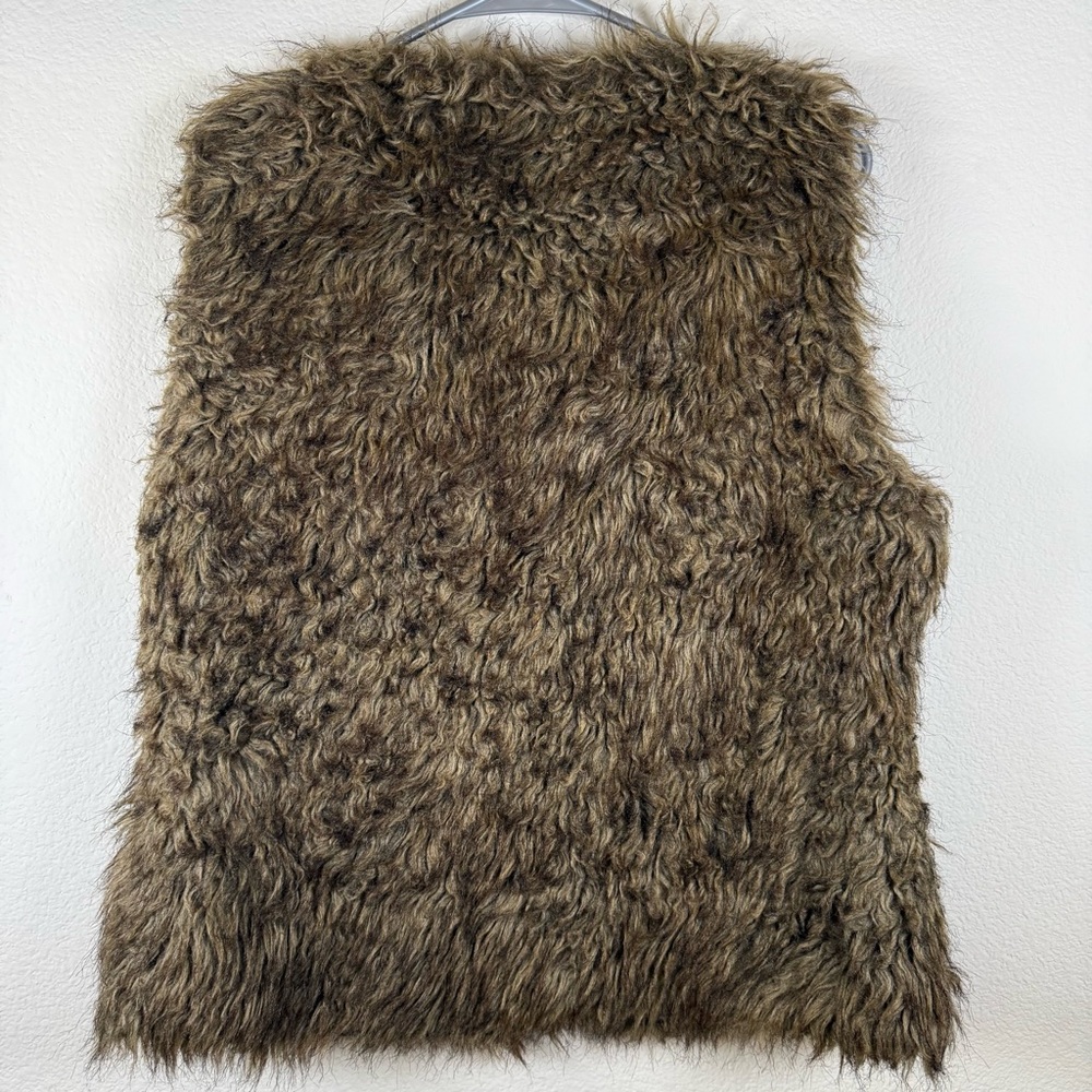 Rue21 Women's Brown Faux Fur Vest Pennylane gothic XL - Picture 5 of 7